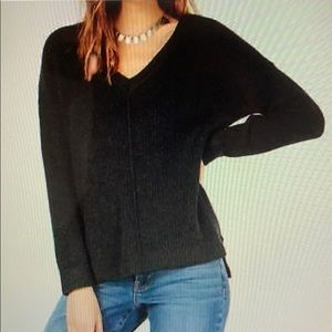 Juniors Mossy Ribbed Knit Sweater